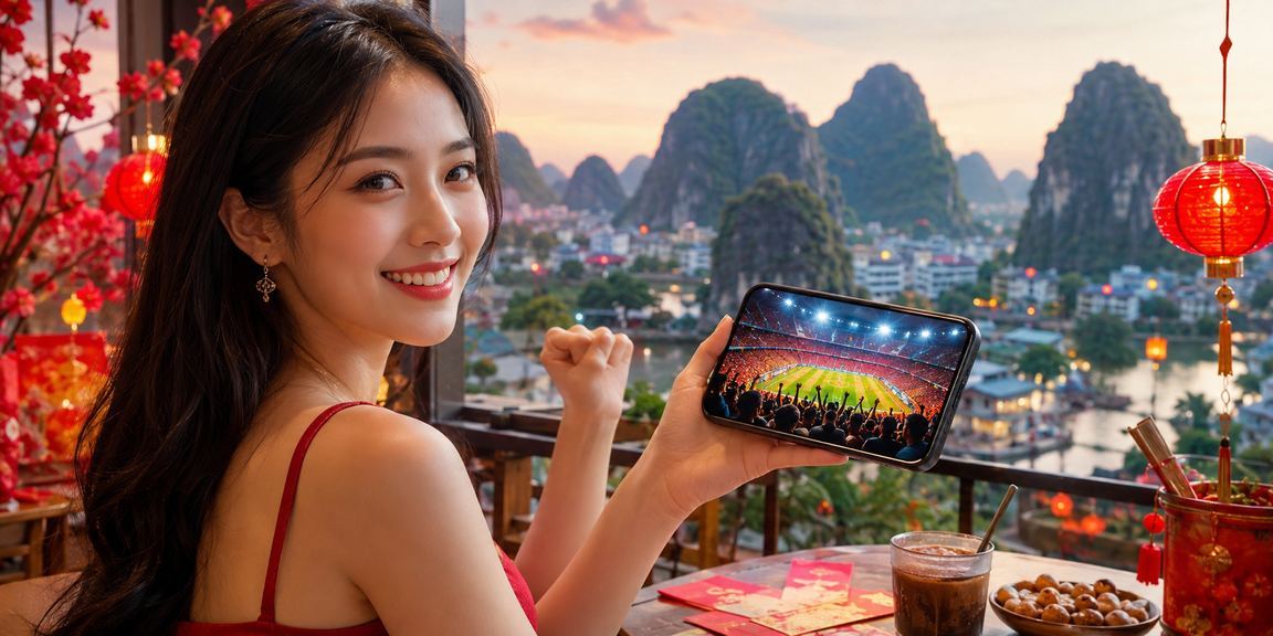 Phong bì đỏ may mắn và cà phê Việt Nam giữa khung cảnh thiên nhiên Ninh Bình
